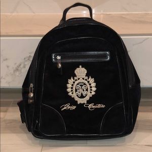 Juicy Couture Black Velour Backpack